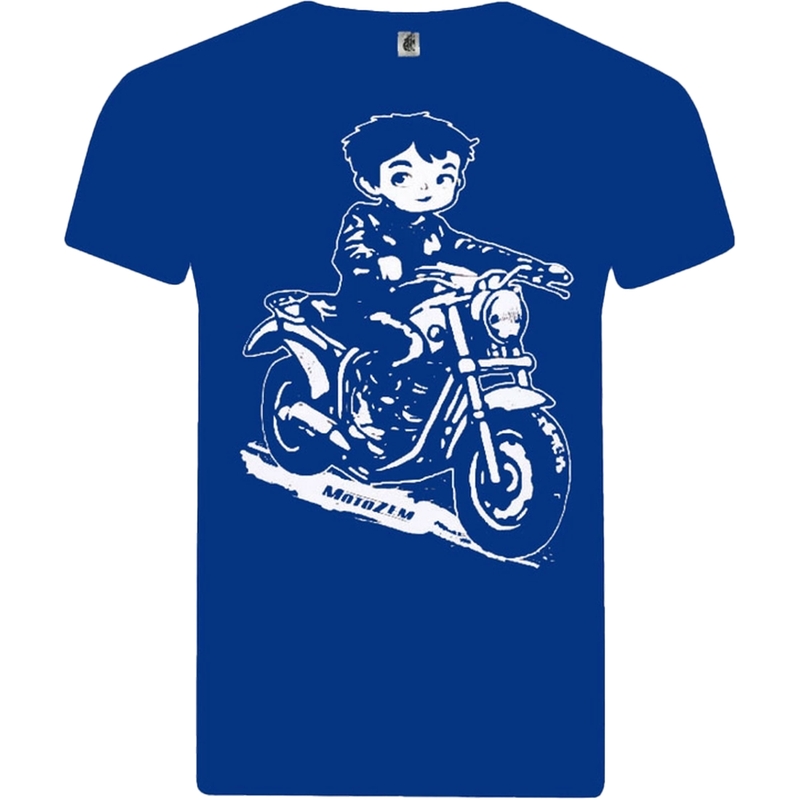 Dječja majica za dječake MotoZem - Biker plava