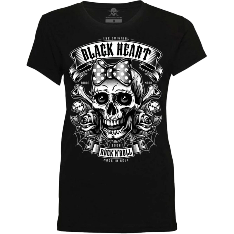 Ženska majica kratkih rukava Black Heart Miss Murder crna