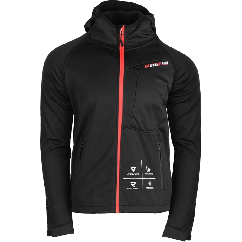 Softshell jakna MotoZem Racing Team crno-crvena