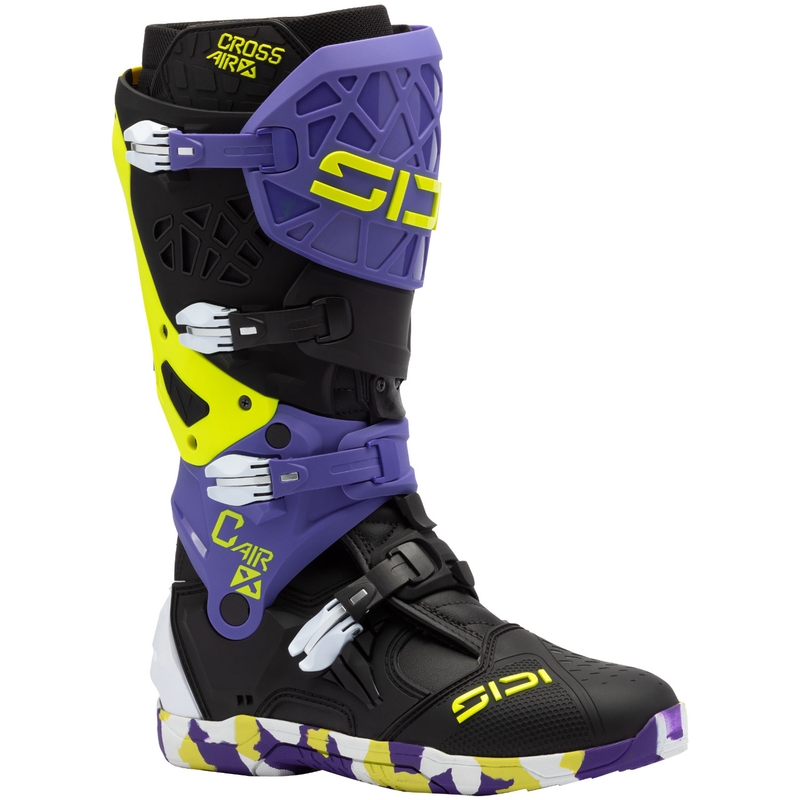 SiDi Crossair X motociklističke čizme crno-ljubičaste