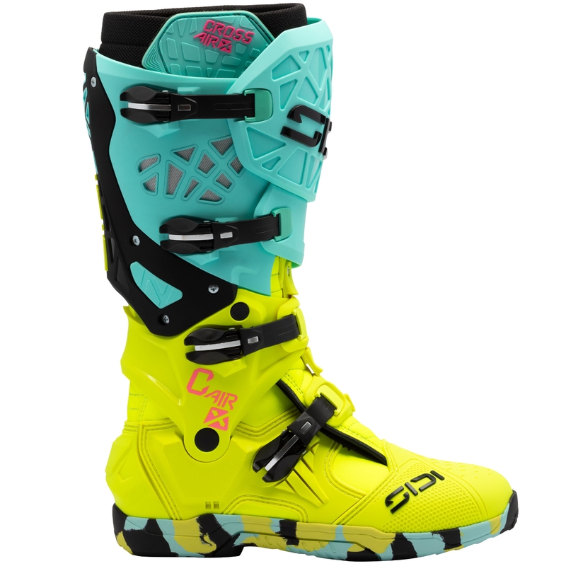 Motociklističke čizme SiDi Crossair X mint-fluo žute