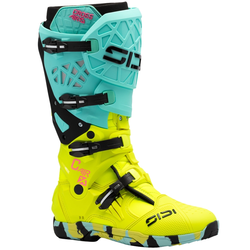 Motociklističke čizme SiDi Crossair X mint-fluo žute