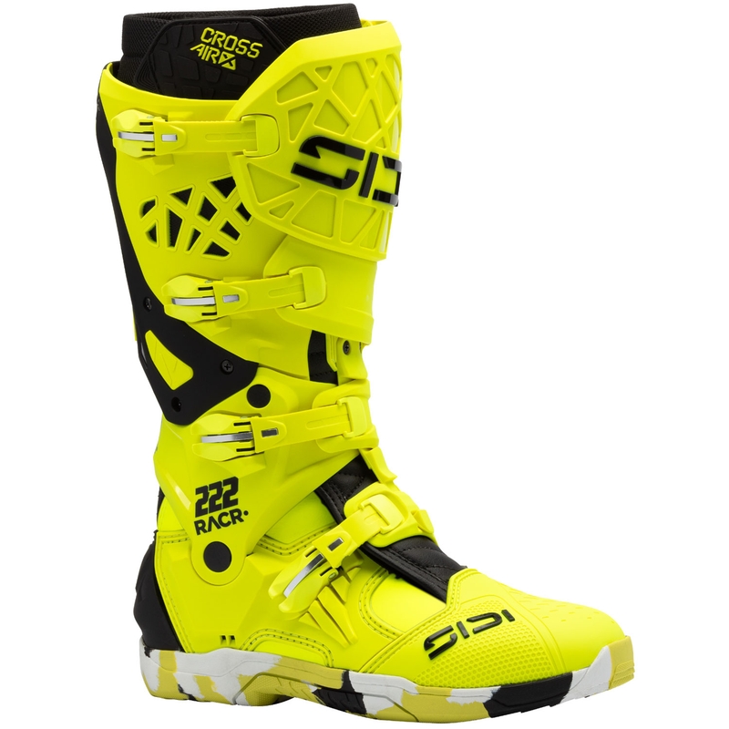 Motociklističke čizme SiDi Crossair X RACR001 crno-fluo žute