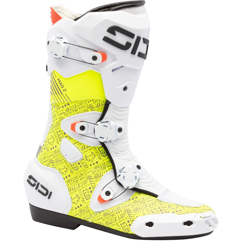 Motociklističke čizme SiDi MAG 2 Air BTA001 bijelo-žute