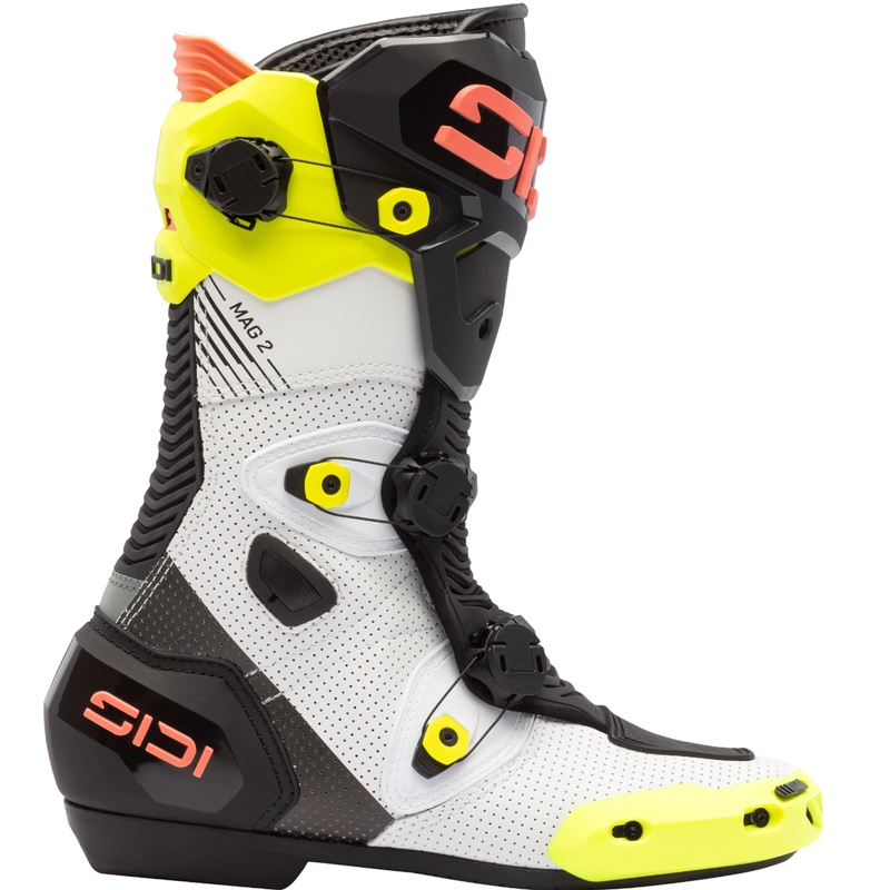Motociklističke čizme SiDi MAG 2 Air fluo žuto-fluo koraljne