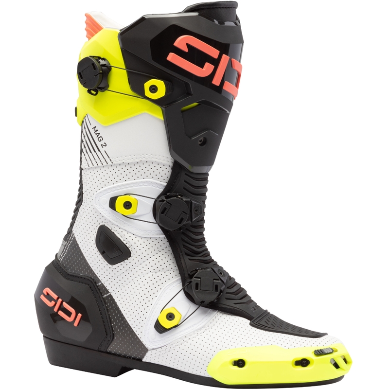 Motociklističke čizme SiDi MAG 2 Air fluo žuto-fluo koraljne