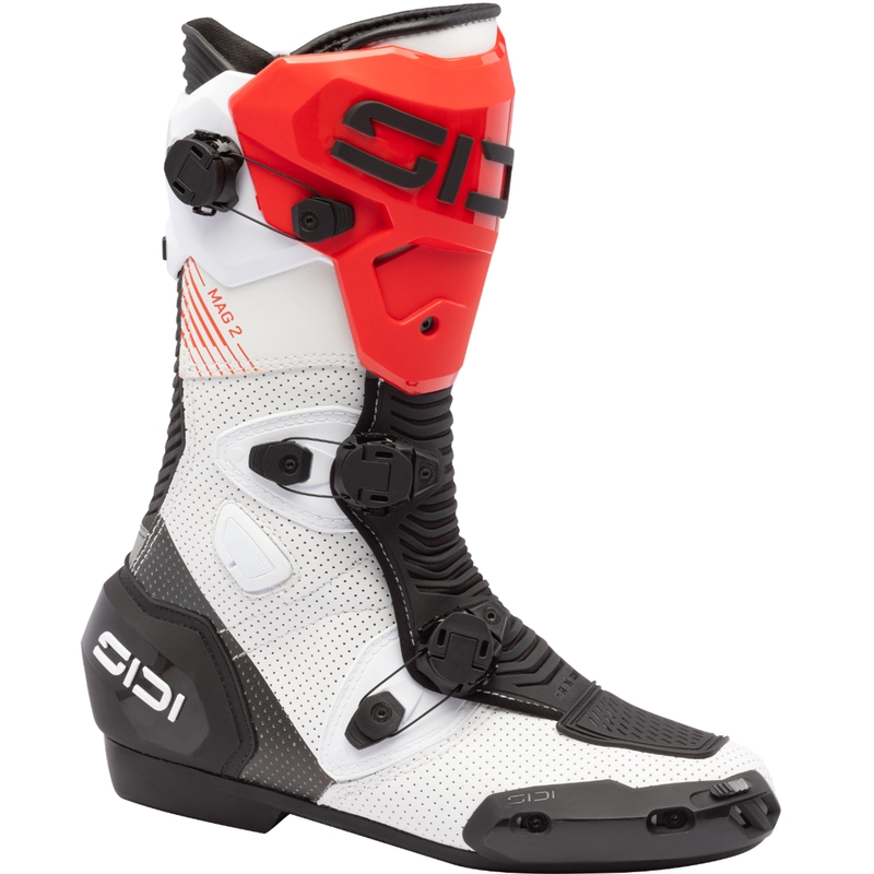 SiDi MAG 2 Air motociklističke čizme bijelo-crno-crvene