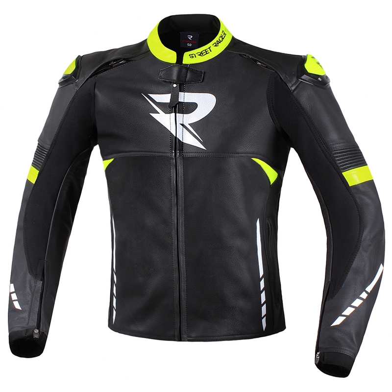 Street Racer Bexter motociklistička jakna crno-bijela-fluo žuta rasprodaja