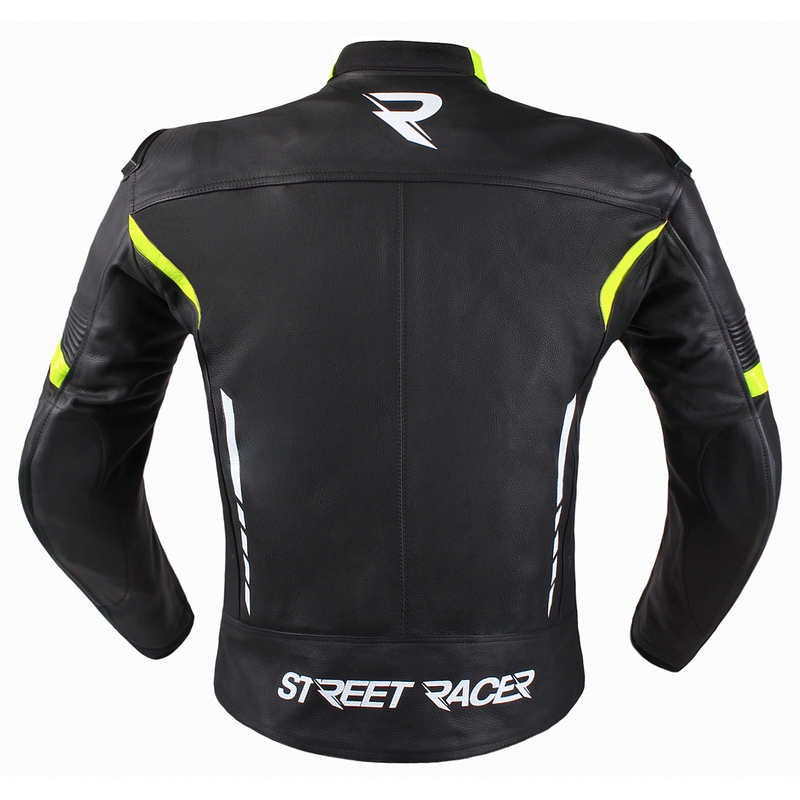 Street Racer Bexter motociklistička jakna crno-bijela-fluo žuta rasprodaja