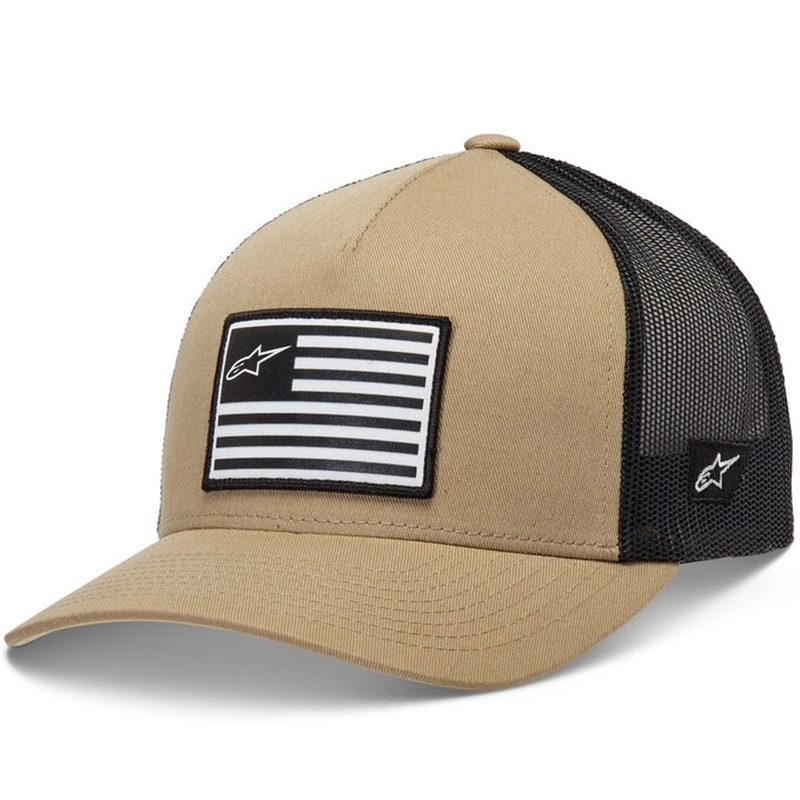 Alpinestars Flag Snap Hat pješčano-crno-bijeli