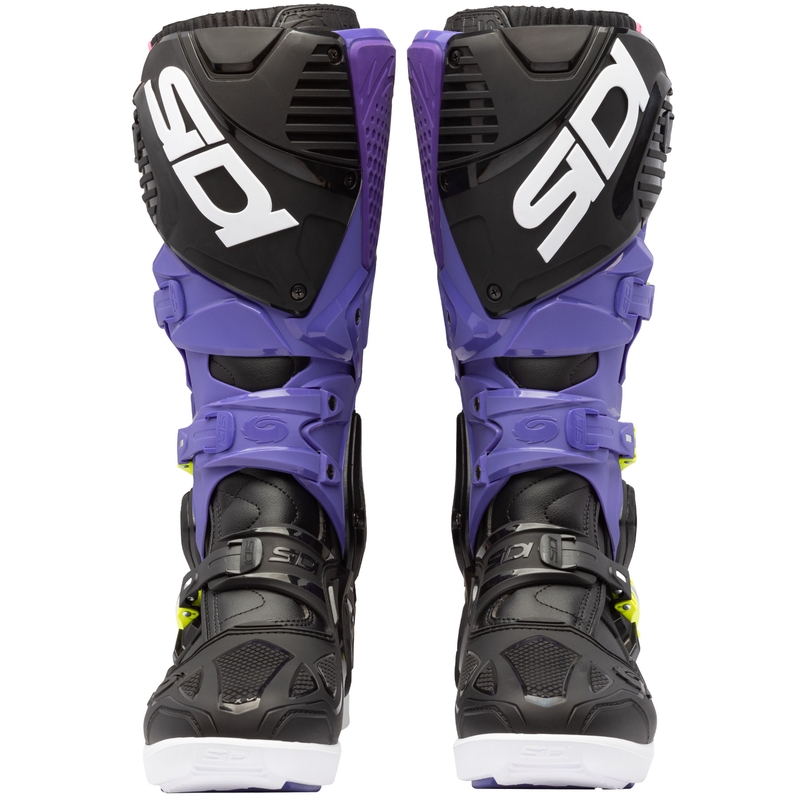 Motociklističke čizme SiDi Crossfire 3 SRS ljubičasto-crno-fluo žuto