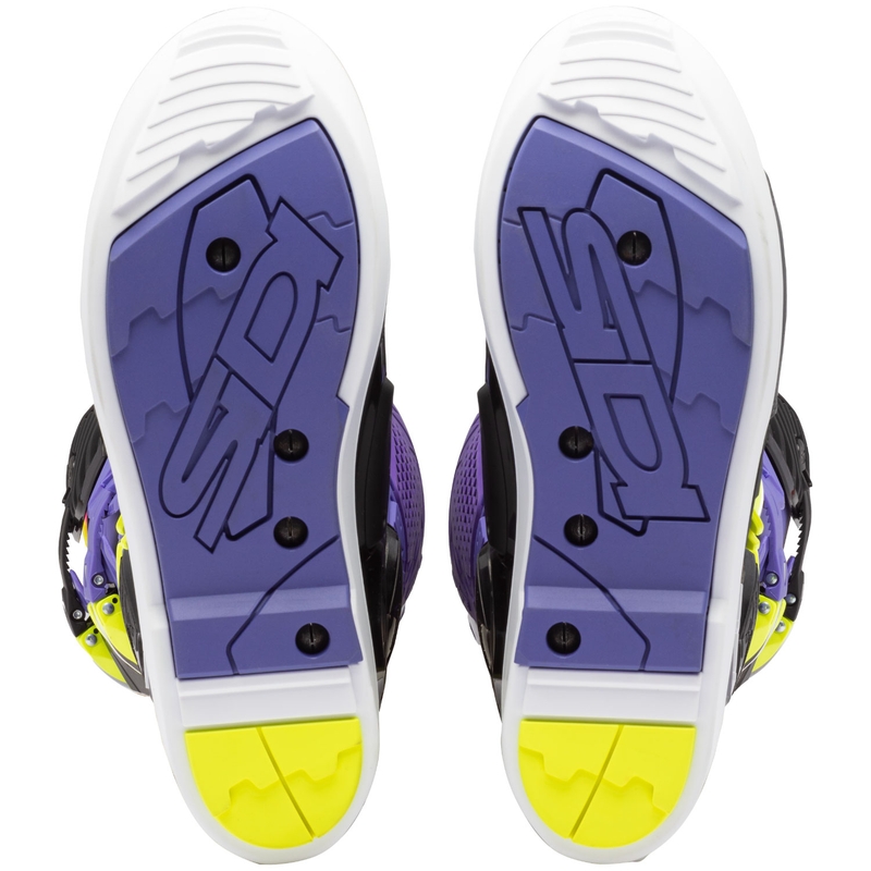 Motociklističke čizme SiDi Crossfire 3 SRS ljubičasto-crno-fluo žuto