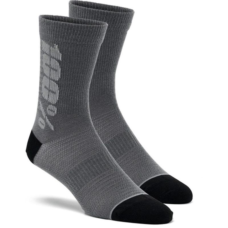 Čarape 100% - USA Rythym Merino vuna crno-sive