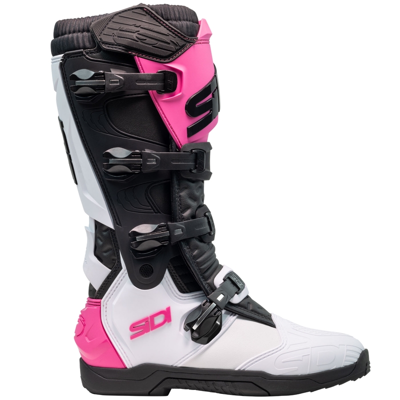 SiDi X Power SC motociklističke čizme bijelo-crno-ružičaste