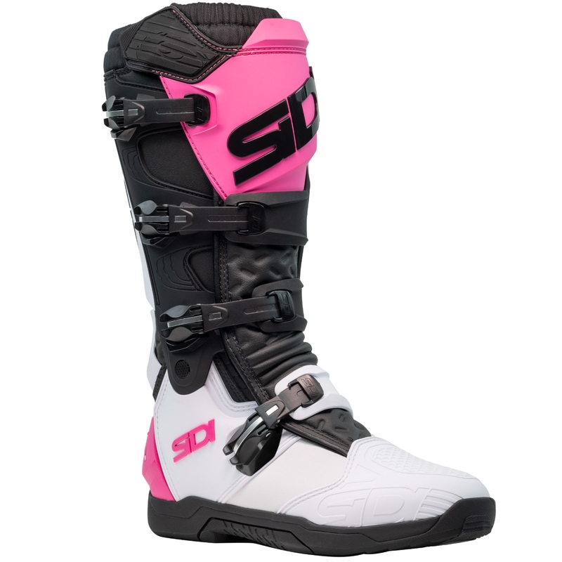 SiDi X Power SC motociklističke čizme bijelo-crno-ružičaste