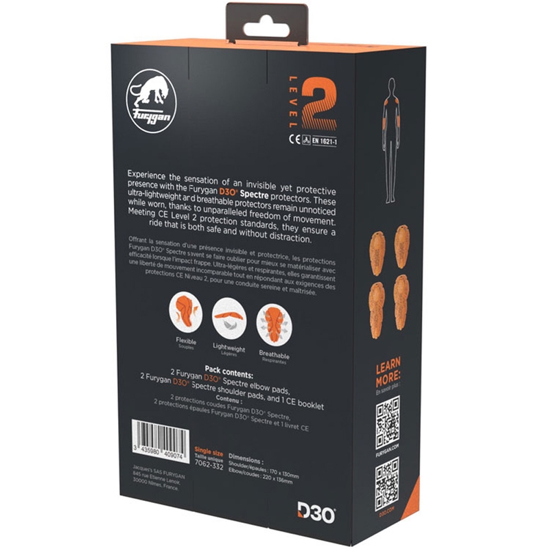 Furygan Spectre D3O® L2 set štitnika za ramena i laktove