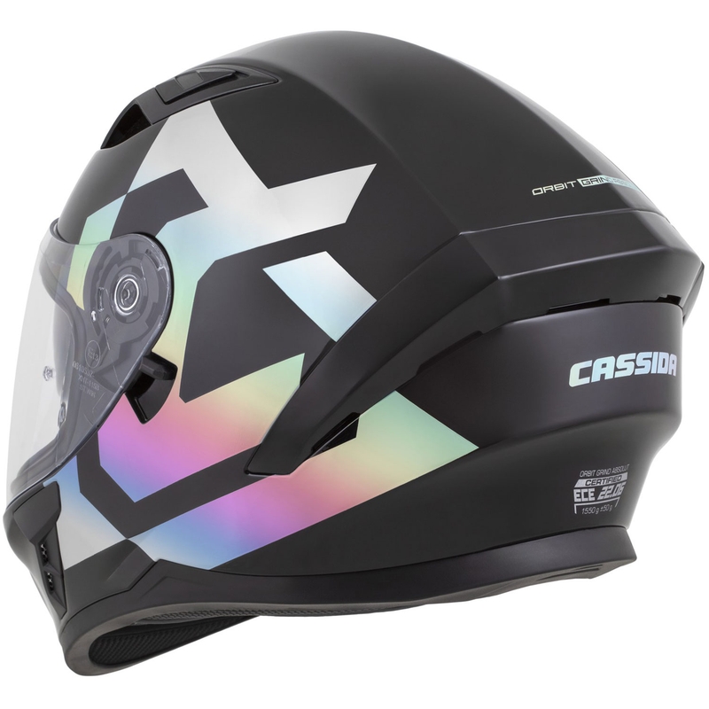 Cassida Orbit Grind Absolut integralna motociklistička kaciga, crno-holografska