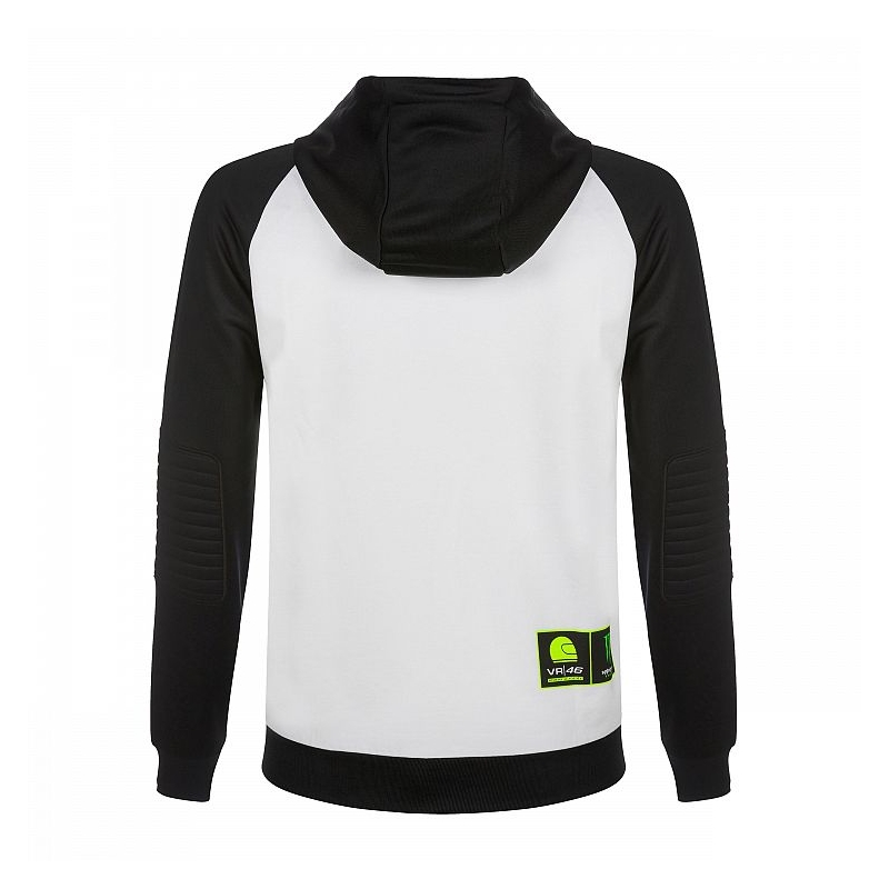 Hoodie VR46 Valentino Rossi RIDERS ACADEMY MONSTER Fleece bijelo-crno