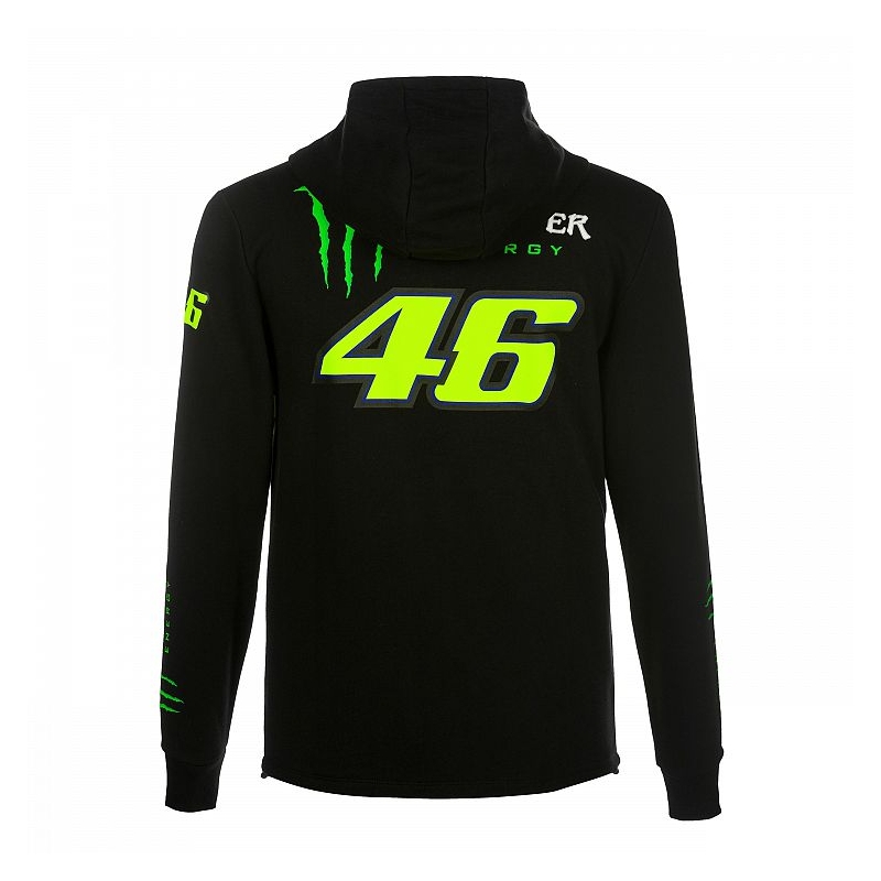 Hoodie VR46 Valentino Rossi MONSTER 46 REPLICA FLEECE crna
