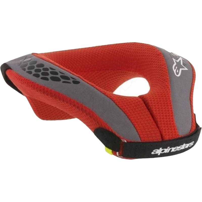 Dječji steznik za vrat Alpinestars Sequence Youth crno-crveno-sivo-fuo žuto