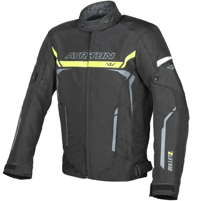 Ayrton Bullet II motociklistička jakna crno-fluo žuto-siva