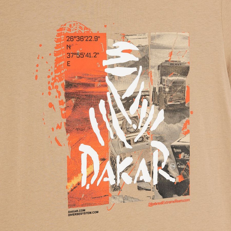 Majica kratkih rukava Dakar DES 2025, boje pijeska