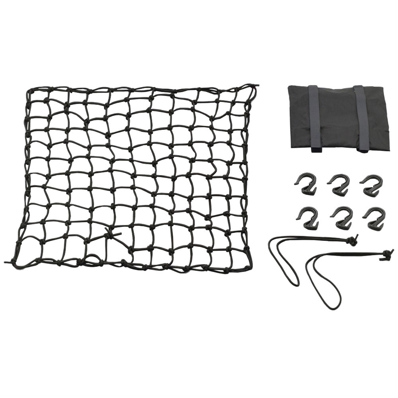 Fleksibilna mreža za prtljagu motocikla s plastičnim kukama Daytona 50 x 50 cm crna