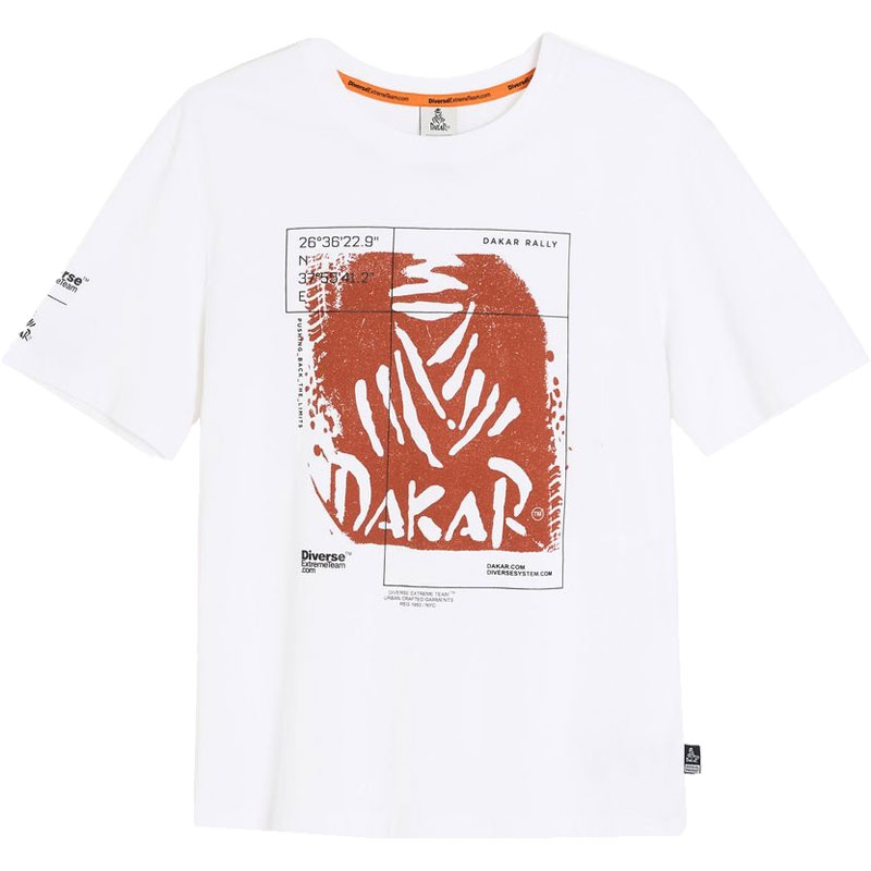 Bijela majica kratkih rukava Dakar DES 1425