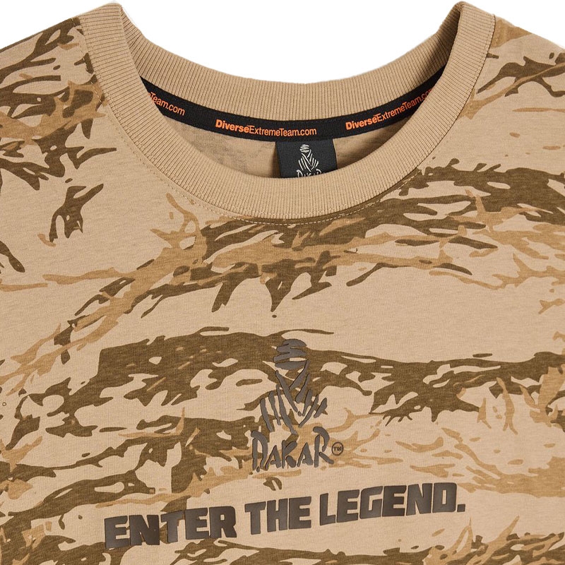 Majica kratkih rukava Dakar DES 1825 camo bež