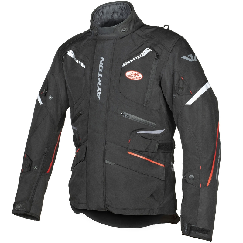 Ayrton Trail Jawa motociklistička jakna crno-crvena