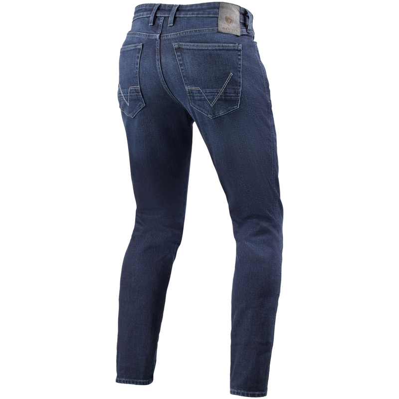 Revit Kai Skinny Extra Crop motociklističke traperice srednje kameno plave boje