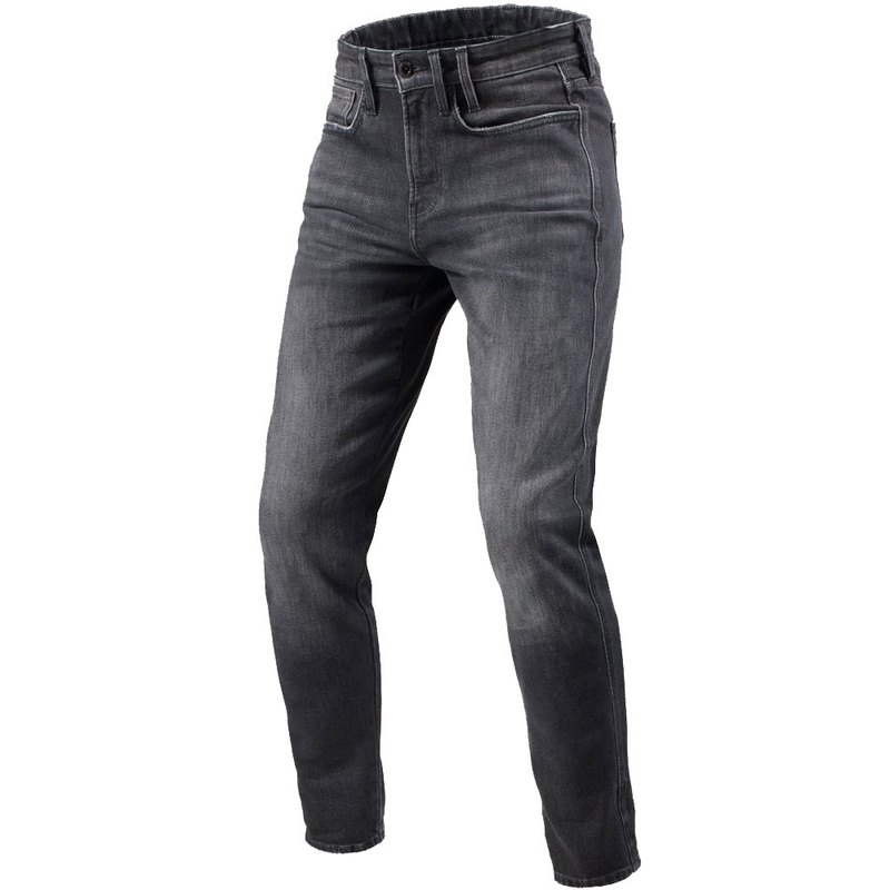 Revit Kai Skinny Extra Crop motociklističke traperice srednje kameno sive boje
