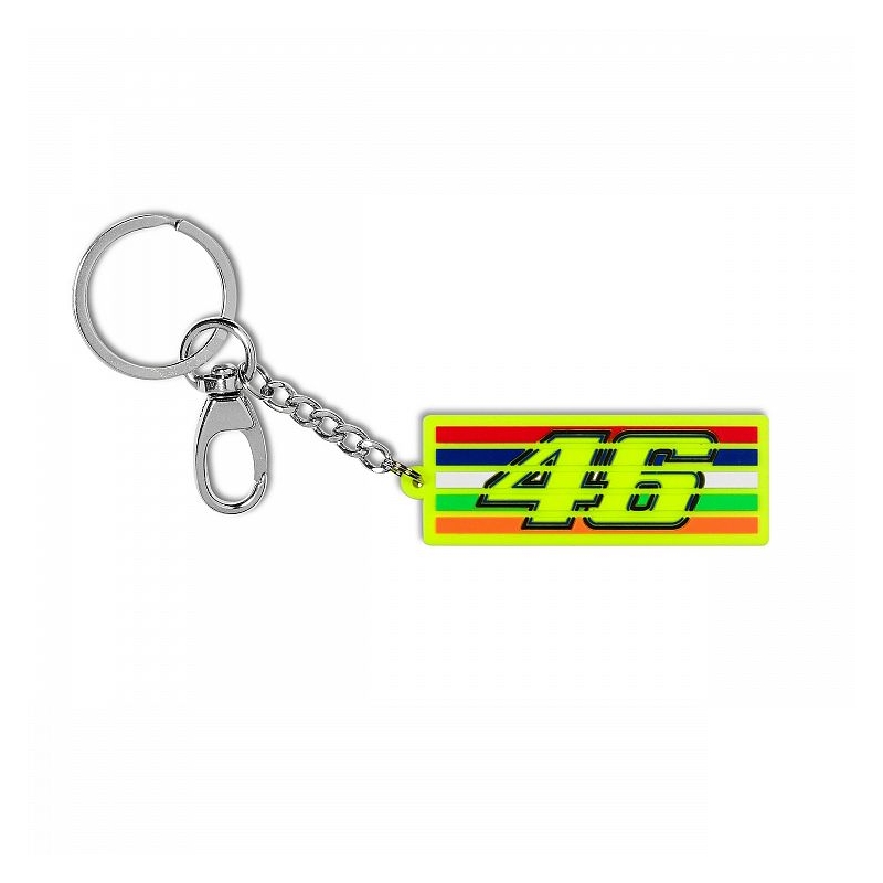 Privjesak za ključeve VR46 Valentino Rossi STRIPES žuti