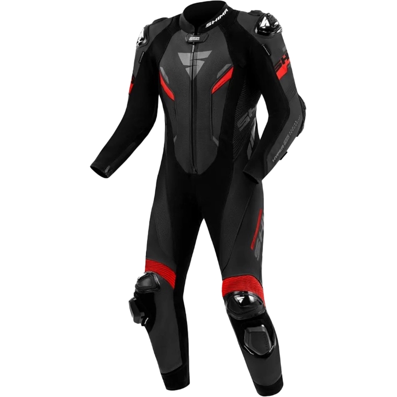 Kožno motociklističko odijelo Shima Hyper-RS crno-crveno