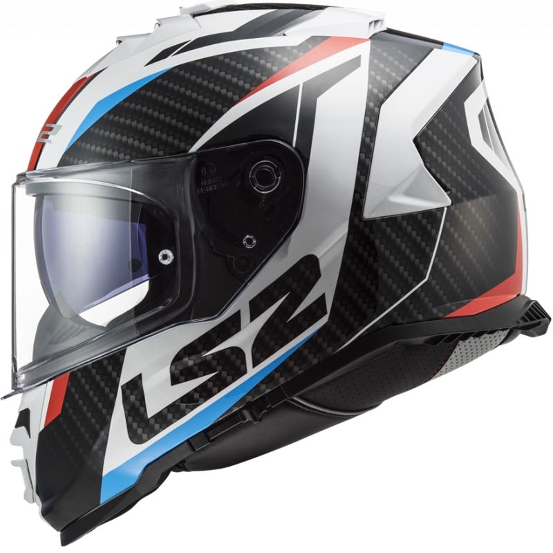 Integralna motociklistička kaciga LS2 FF800 Storm II Racer bijelo-crno-crveno-plava