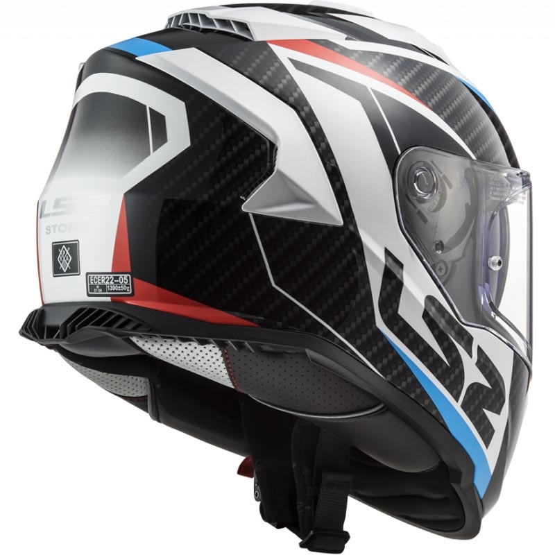 Integralna motociklistička kaciga LS2 FF800 Storm II Racer bijelo-crno-crveno-plava