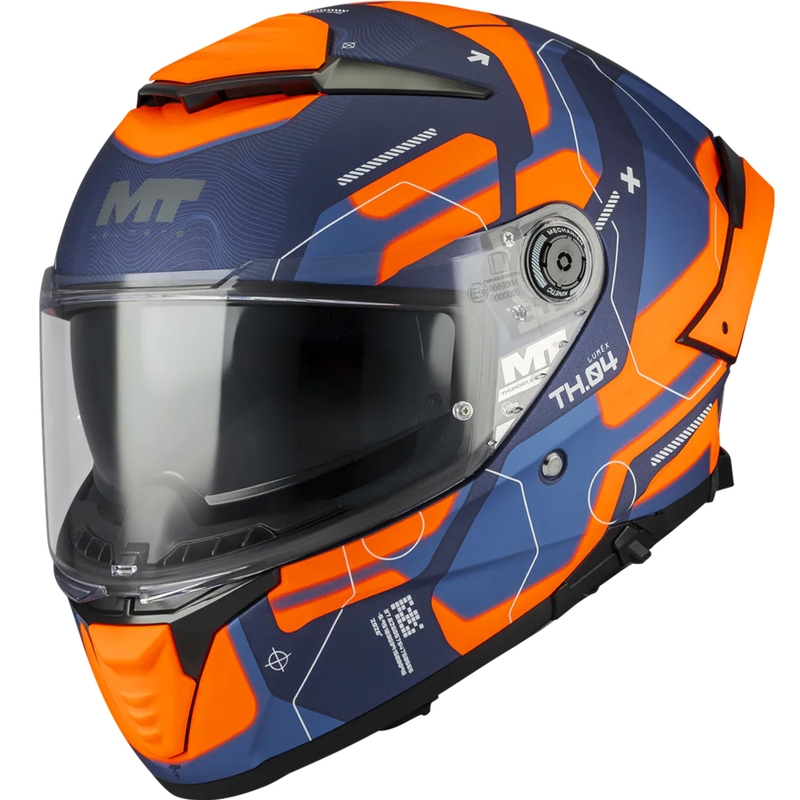 Integralna motociklistička kaciga MT Thunder 4 SV Lumex C24 plavo-narančasta