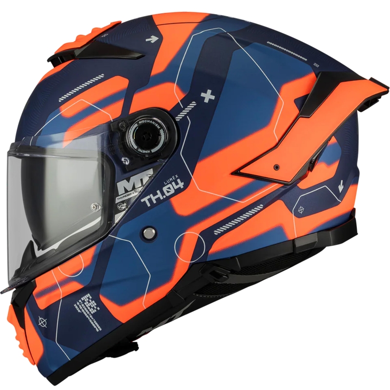 Integralna motociklistička kaciga MT Thunder 4 SV Lumex C24 plavo-narančasta