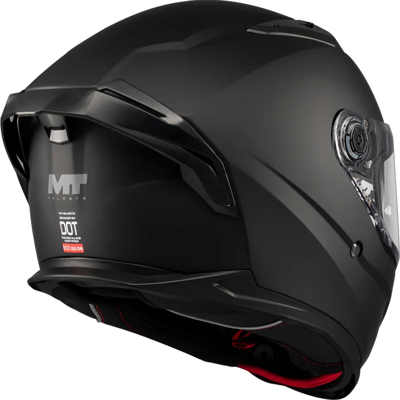 Motociklistička kaciga koja pokriva cijelo lice MT Braker SV Pure A1 mat crna