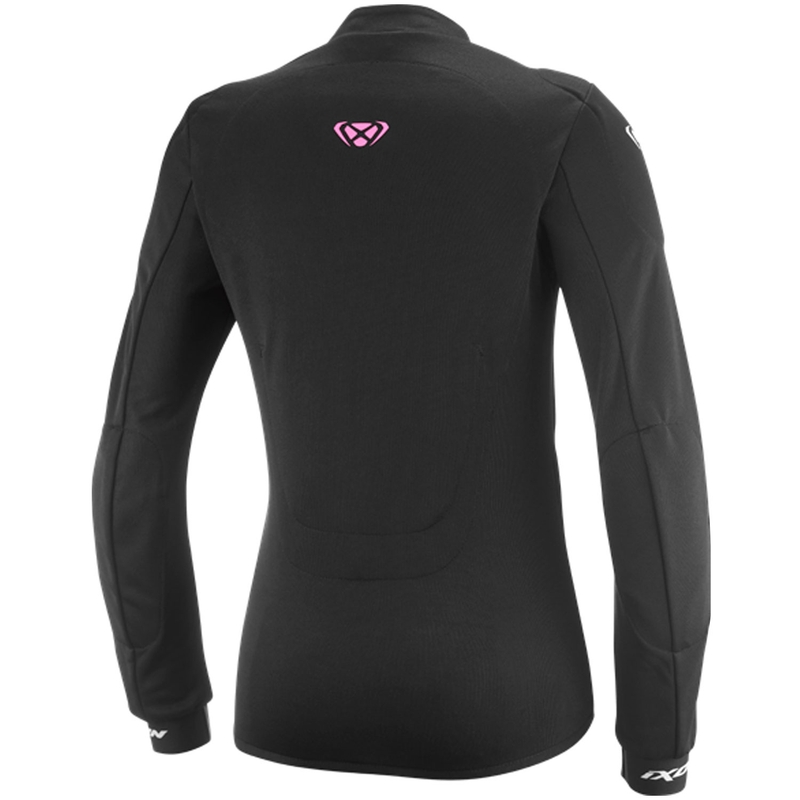 Ženska motociklistička majica IXON Arma crno-bijelo-fluo roza