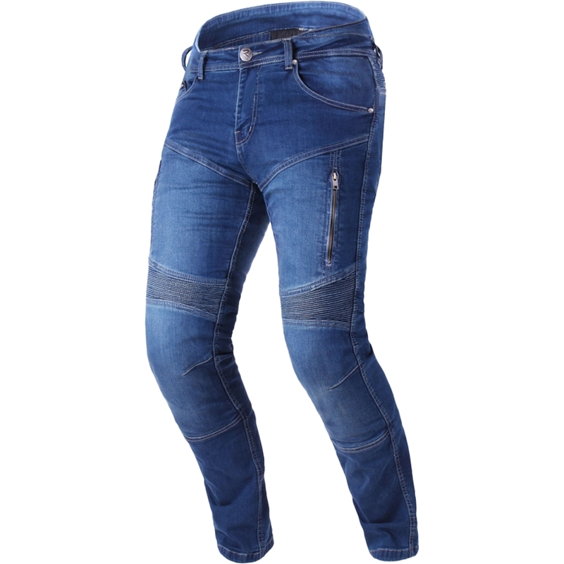Produžene motociklističke traperice Street Racer Basic II CE plave