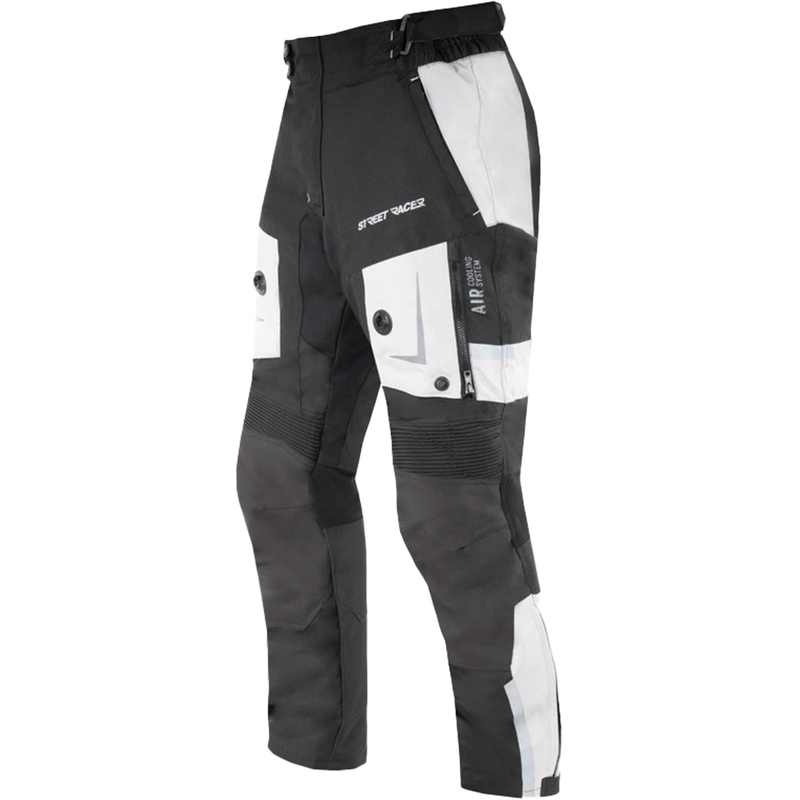 Street Racer All Season motociklističke hlače crno-sive