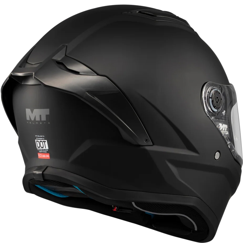 Integralna motociklistička kaciga MT Stinger 2 Pure A1 mat crna