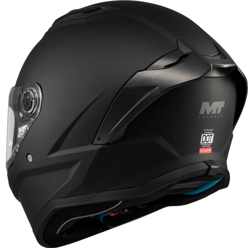 Integralna motociklistička kaciga MT Stinger 2 Pure A1 mat crna