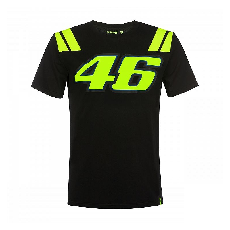 Majica kratkih rukava VR46 Valentino Rossi 46 THE DOCTOR crna