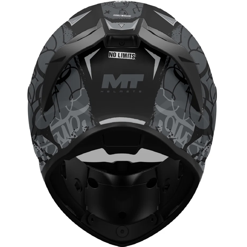 Integralna motociklistička kaciga MT Stinger 2 Tagger B2 mat crno-siva
