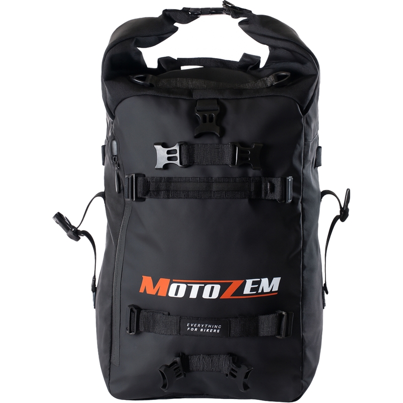 Vodootporna torba za motocikl MotoZem DryBag crna 27,5 l