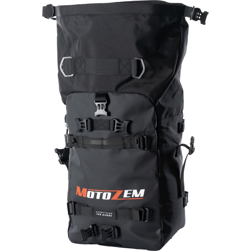 Vodootporna torba za motocikl MotoZem DryBag crna 27,5 l