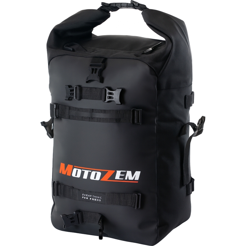 Vodootporna torba za motocikl MotoZem DryBag crna 27,5 l