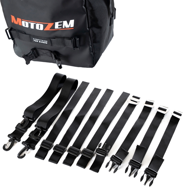 Vodootporna torba za motocikl MotoZem DryBag crna 27,5 l